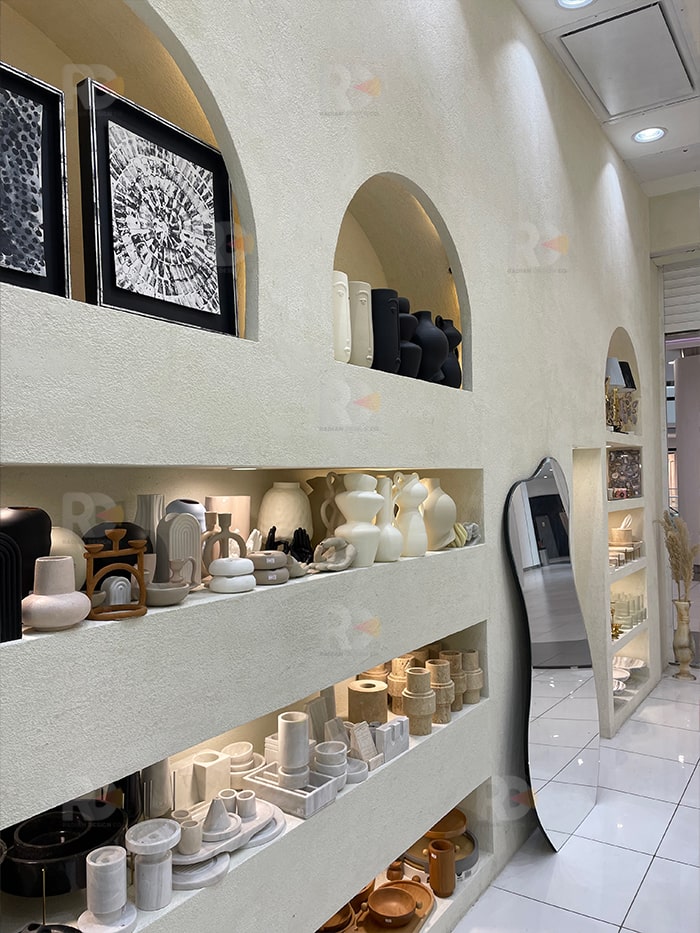 نمونه کار میکروسمنت دیوار و سقف