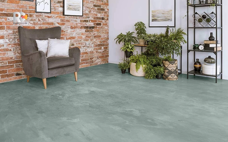 رنگ میکروسمنت زیتونی روشن (Soft Olive)